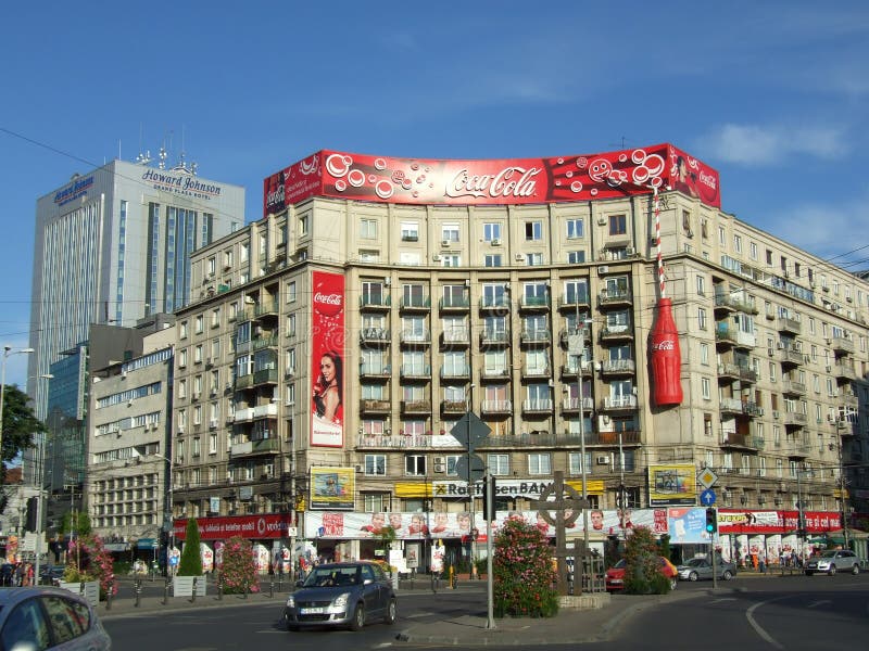 Piata Romana editorial photography. Image of architecture 27206797