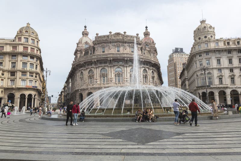 Situated in the heart of the city between the historical and the modern center, Piazza De Ferrari is renowned for its fountain, which was restored in recent years along with a major restyling of the square. Situated in the heart of the city between the historical and the modern center, Piazza De Ferrari is renowned for its fountain, which was restored in recent years along with a major restyling of the square.