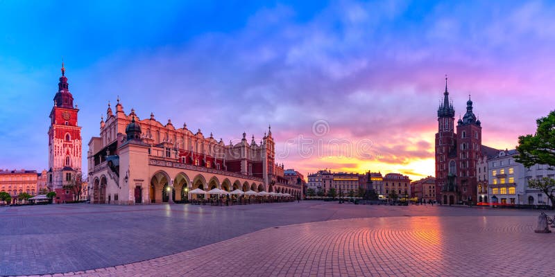 piazza di mercato principale, Cracovia, Polonia