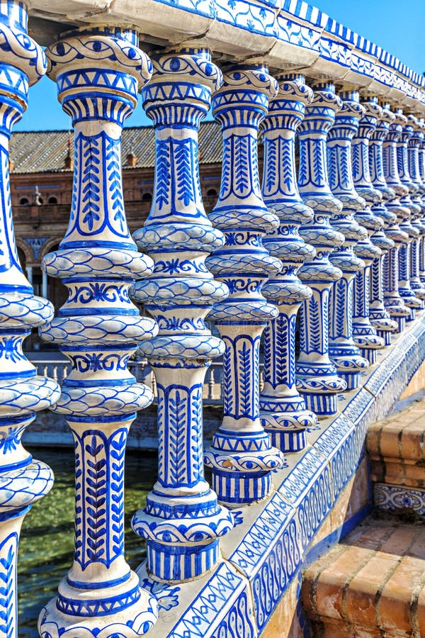 Piazza Espana in Sevilla, Spanien lizenzfreie stockbilder Piazza Espana in Sevilla, Spanien lizenzfreie stockbilder
