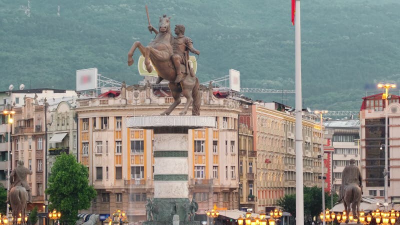Piazza macedone a skopje macedonia