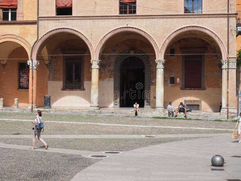Piazza Santo Stefano a Bologna Immagine Editoriale Immagine di