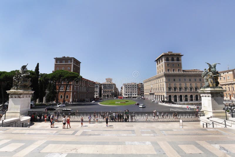 Piazza Venezia royaltyfria bilder Piazza Venezia royaltyfria bilder