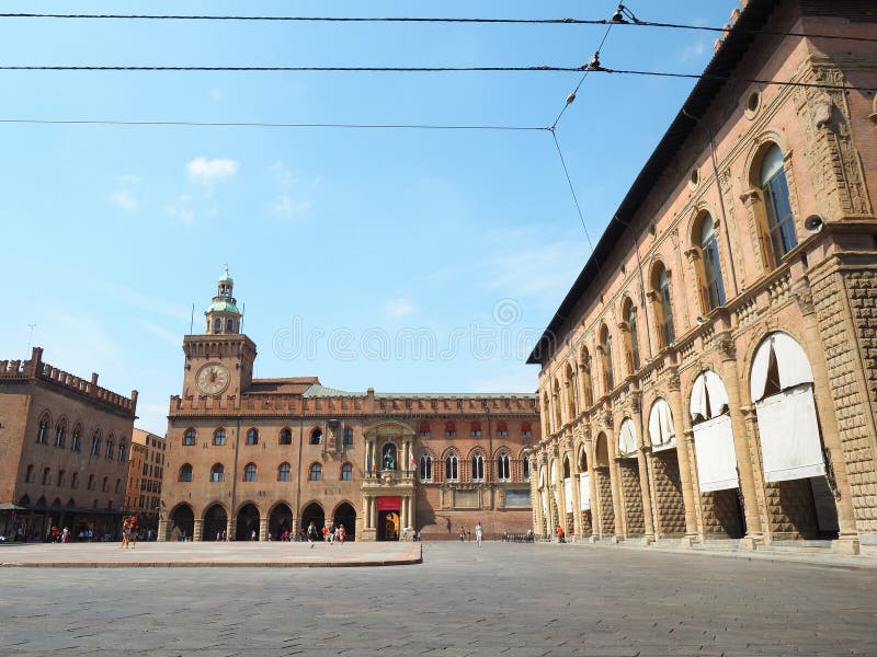 PiazzamaggioreBologna royaltyfria bilder PiazzamaggioreBologna royaltyfria bilder