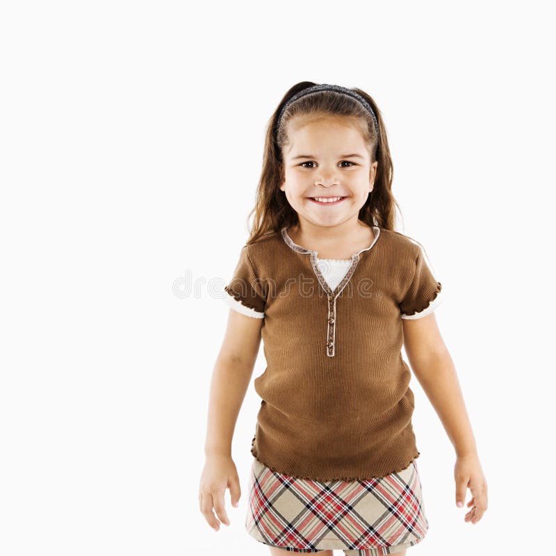 Piccola ragazza ispanica sveglia. fotografie stock libere da diritti