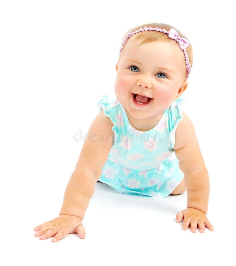 Piccola risata adorabile della neonata