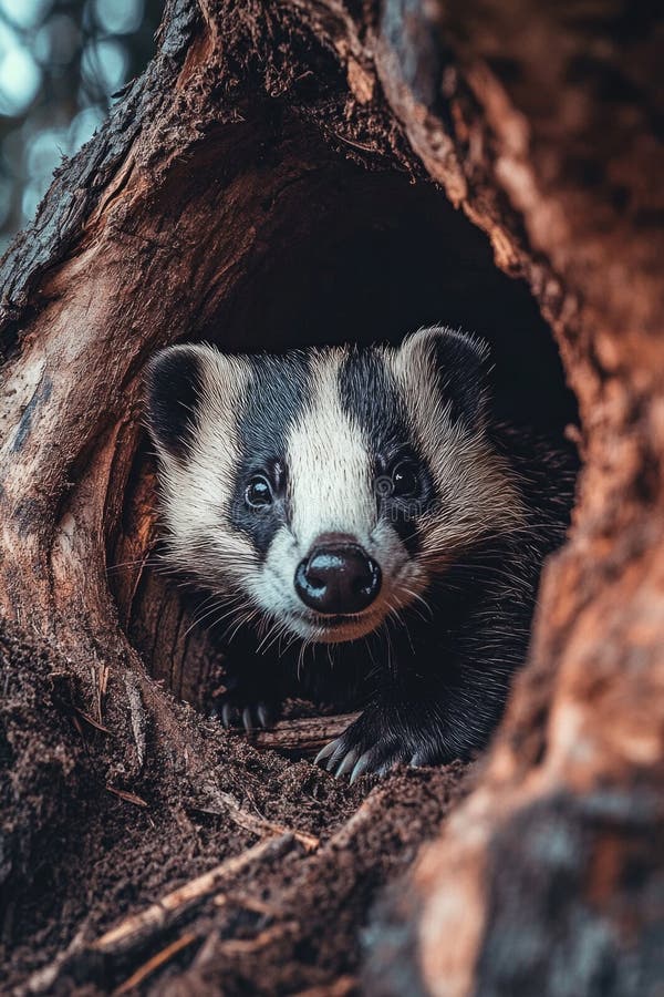 Piccolo animale nell'albero immagini stock