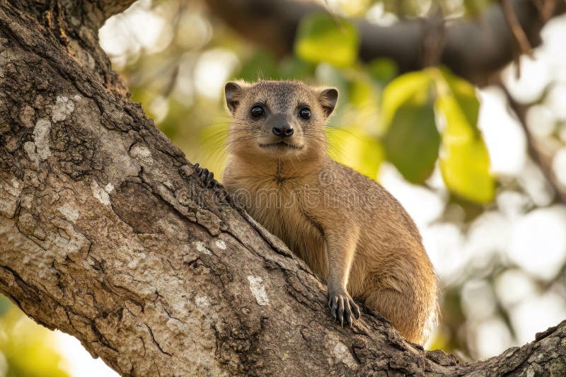 Piccolo animale sull'albero fotografie stock libere da diritti