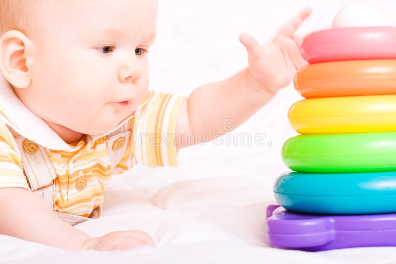 Piccolo Sonno Sveglio Del Bambino Fotografia Stock Immagine di sogno