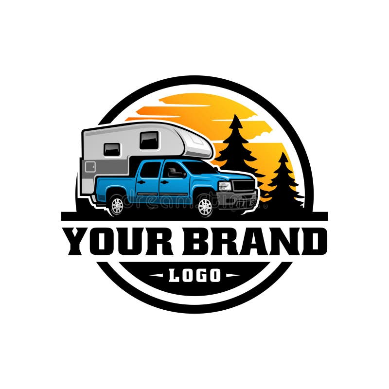 SUV Car, Adventure Camper Truck Illustration Logo Vector Stock Vector ...