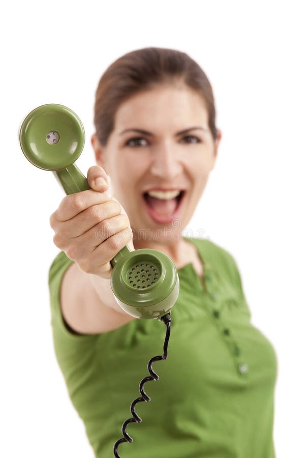 Pick up the phone stock photo. Image of calling, adult 21639186