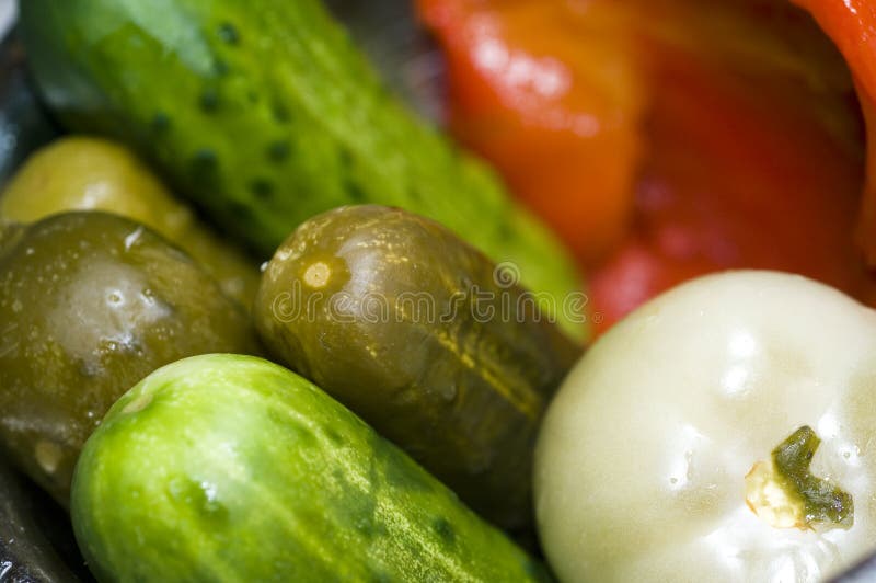 Pickle Bowl Macro New York Deli Stock Image Image of alone, dill 7444207