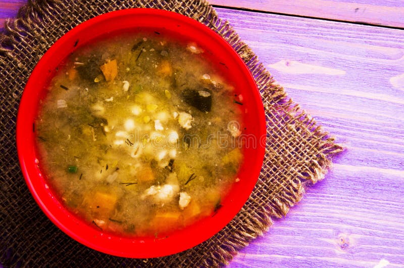 Pickle soup .healthy soup stock photo. Image of nutrition 87325940