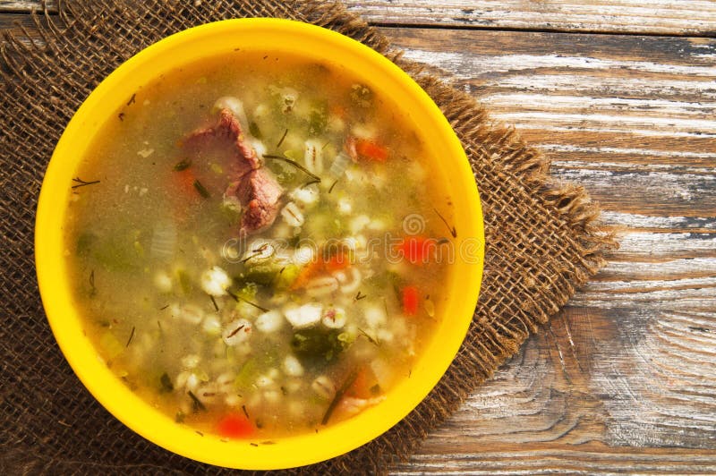 Pickle soup .healthy soup stock photo. Image of delicious 90329432