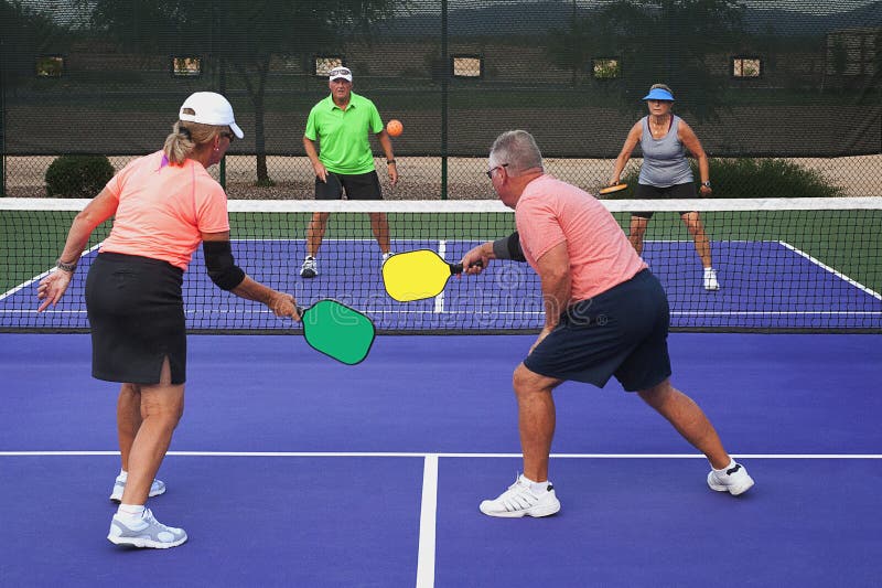 Pickleball Action - Mixed Doubles 2