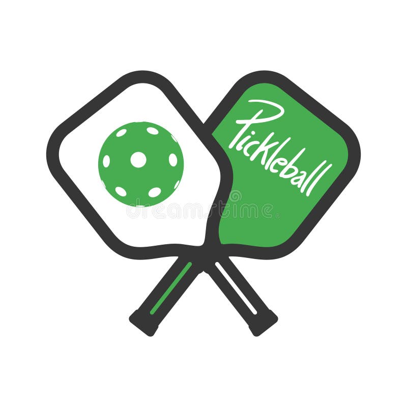 Pickleball sport symbol stock vector. Illustration of handle 123307460