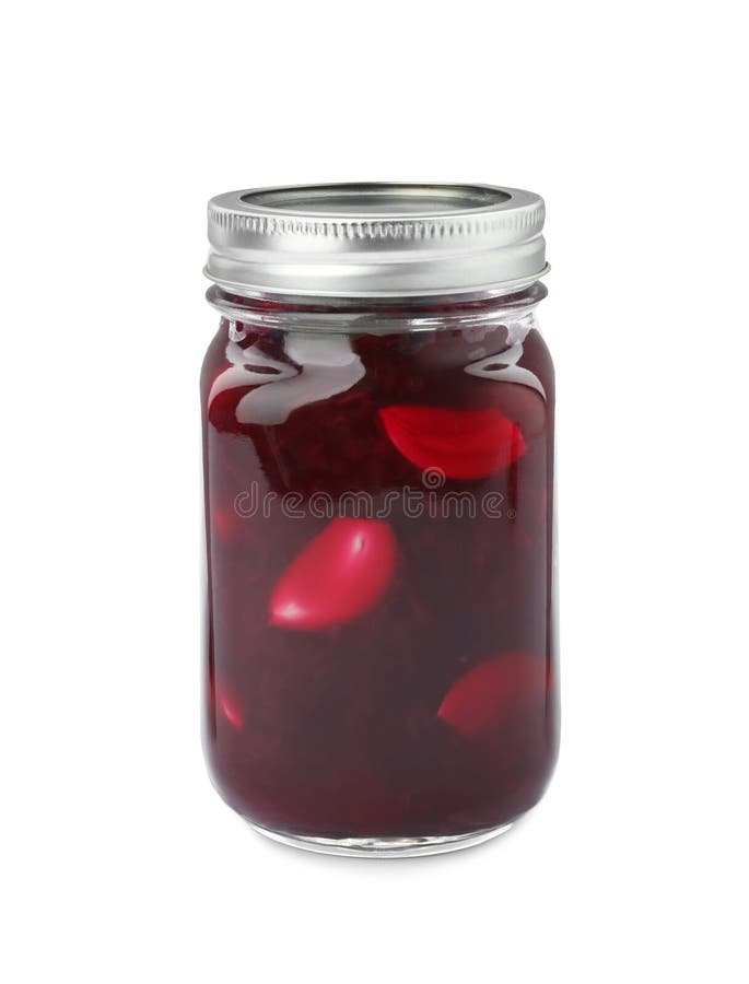 Pickled Beets in Glass Jar Isolated Stock Photo Image of fresh, organic 190881816