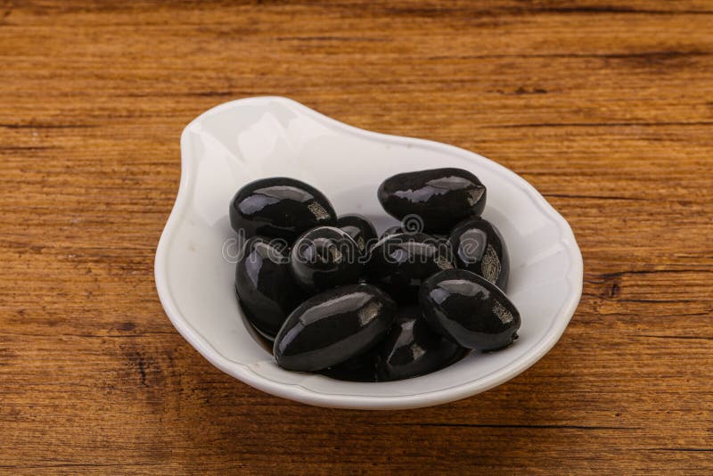 Pickled Black Olives in the Bowl Stock Photo Image of vegetable