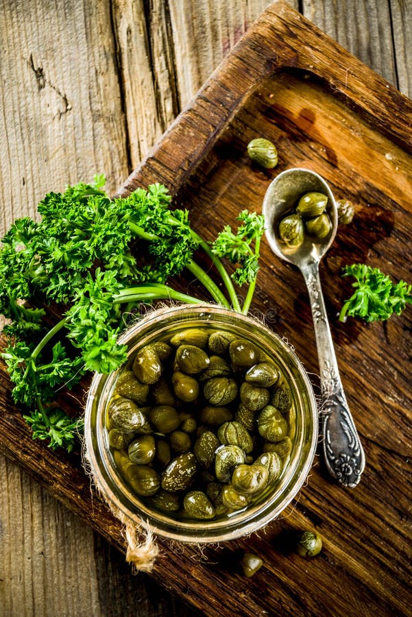 Pickled Capers In Little Jar Stock Image Image of pickle, food 146381167