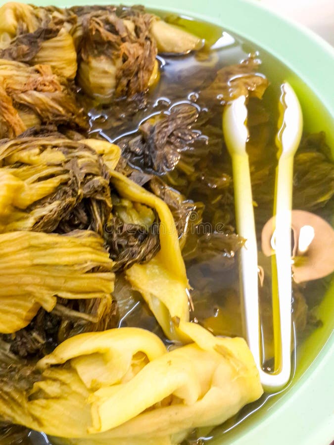 Pickled Green Chinese Cabbage Stock Photo - Image of fermentation ...