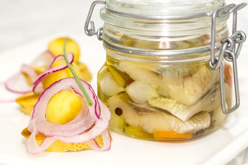 Pickled herring stock photo. Image of diet, bismarck 36361144