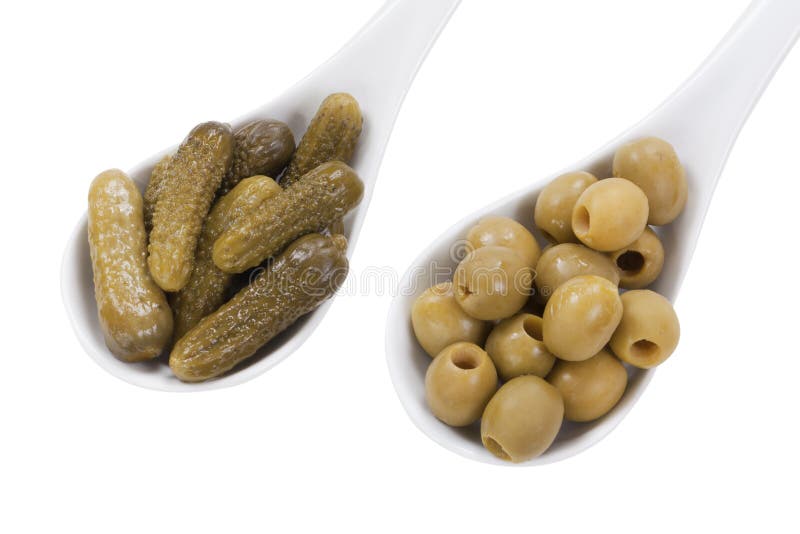 Pickles and olives stock photo. Image of antioxidant 20896480