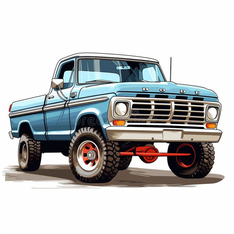 Pickup a vibrazione illustrazione di stock