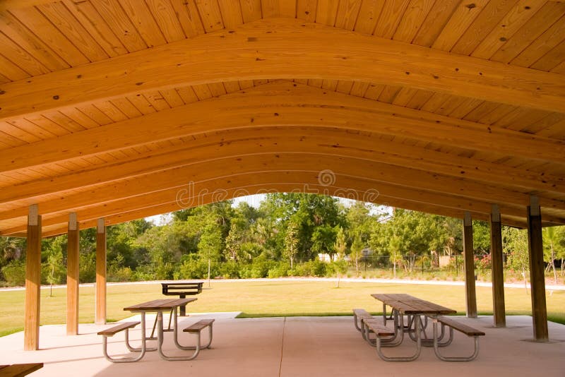 Picnic area stock photo. Image of park, roof, grill, pavilion 2463088
