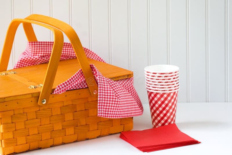 Picnic basket stock photo. Image of basket, container 10102440