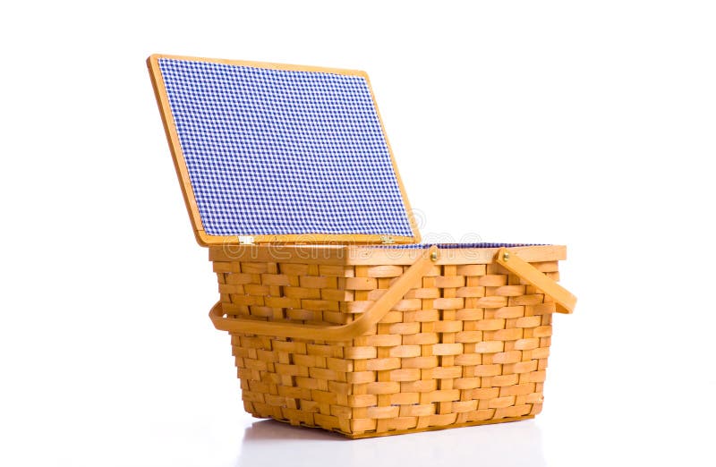 Picnic Basket on White