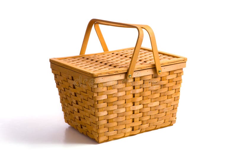 Picnic Basket on White