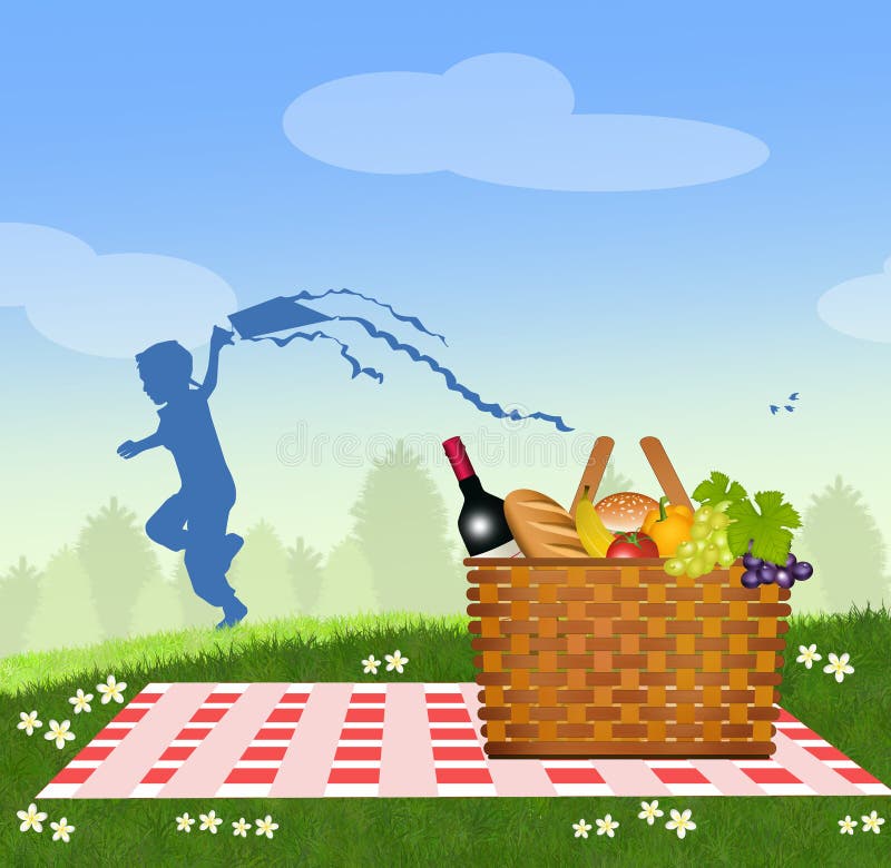 Приглашение на пикник на природе в картинках