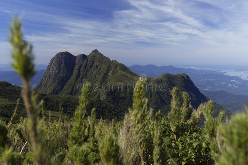 Pico Parana góra blisko Curitiba - Serra robi Ibitiraquire fotografia stock Pico Parana góra blisko Curitiba - Serra robi Ibitiraquire fotografia stock