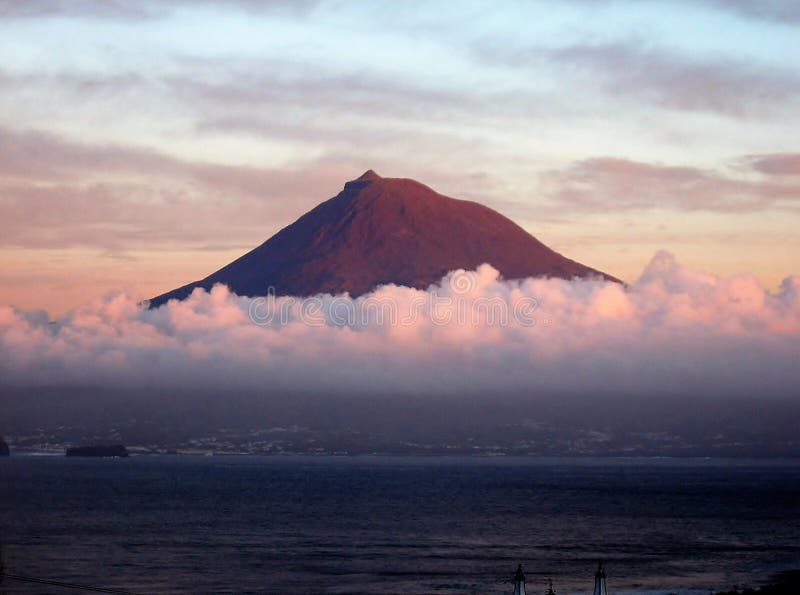 The Pico volcano. stock images The Pico volcano. stock images