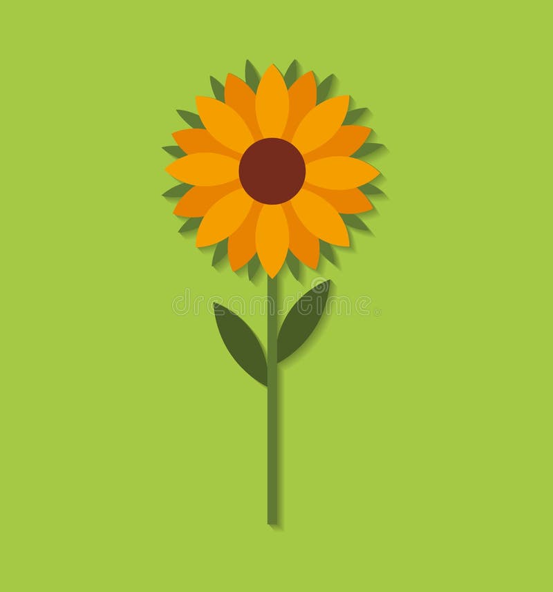 Pictogram van de landbouwbedrijf het verse zonnebloem vector illustratie Pictogram van de landbouwbedrijf het verse zonnebloem vector illustratie