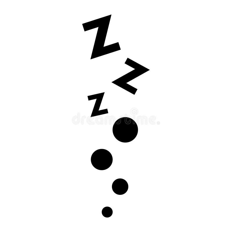 Pictogram van de slaap het grappige bel, zzz pictogram vectorillustratie stock illustratie Pictogram van de slaap het grappige bel, zzz pictogram vectorillustratie stock illustratie