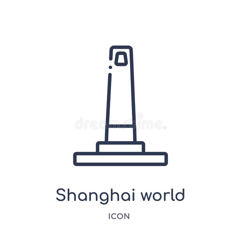 pictogram van het de wereld het financiële centrum van Shanghai van de inzameling van het monumentenoverzicht Het dunne geïsoleer royalty-vrije illustratie pictogram van het de wereld het financiële centrum van Shanghai van de inzameling van het monumentenoverzicht Het dunne geïsoleer royalty-vrije illustratie