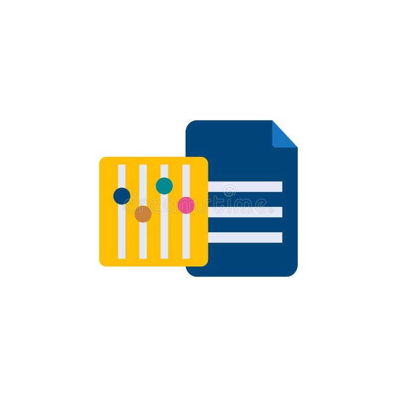Pictograma de setare a setării de date pentru setările de stil plat pentru ilustrarea vectorului serviciului Web vector illustration