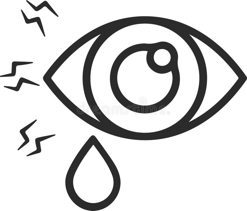 Pictograma Durere oculară pictogramă ochi pictogramă imagine vectorial negru ochi royalty free illustration