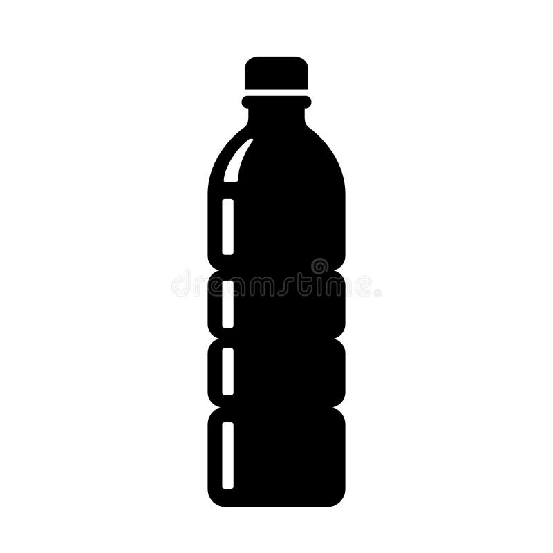 Pictograma Flacon din plastic cu apă vector illustration