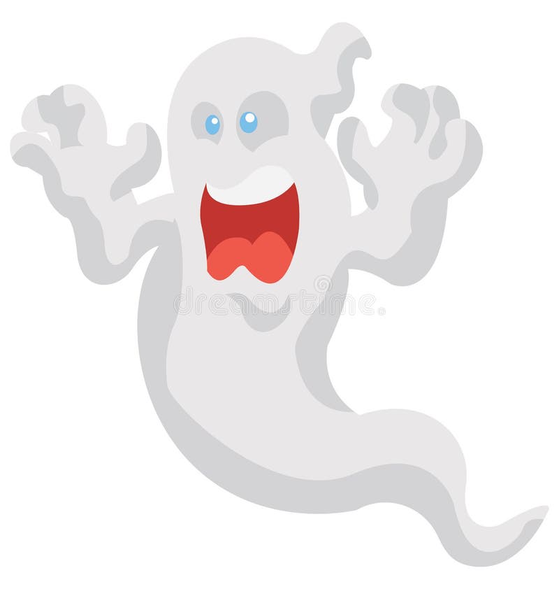 Pictograma ilustrație de culori izolate fantomă, utilizare specială pentru Halloween vector illustration
