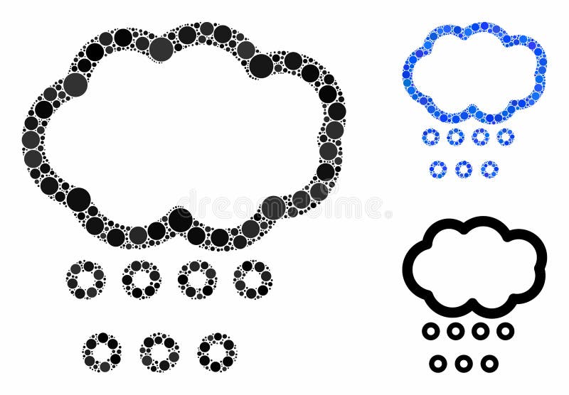 Pictograma pentru mozaicuri meteorologice grindină pentru elemente sferice royalty free illustration