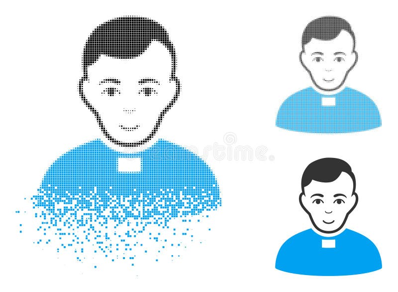 Pictograma pixeli pixeli pixelați cu fața stock illustration