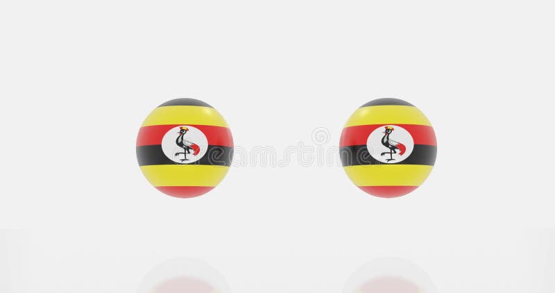 Pictograma sau simbolurile drapelului Uganda royalty free illustration