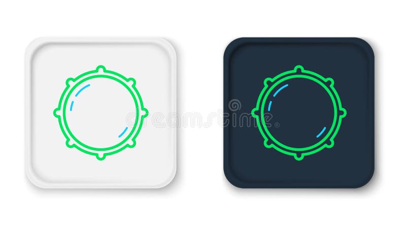 Pictograma Setări tehnologie nivel buton de apelare linie izolată pe fundal alb. analog de control al sunetului butonului de volum stock illustration