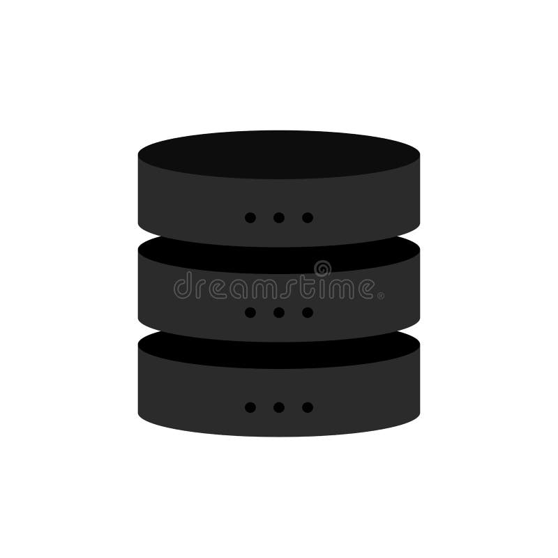 Pictograma Tehnologie mare pentru stocarea datelor din baza de date - LDQUO pentru stoc stock illustration