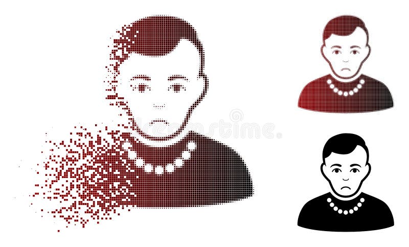Pictograma tip stil semiton pixelat trist deteriorat royalty free illustration