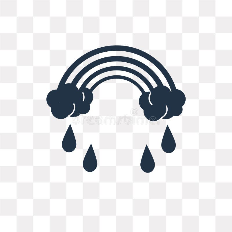 Pictograma vectorial curcubeu izolată pe fond curcubeu transparent royalty free illustration