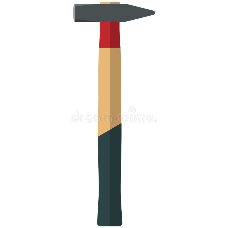 Pictograma vectorială a ciocanului izolată pe fond alb vector illustration