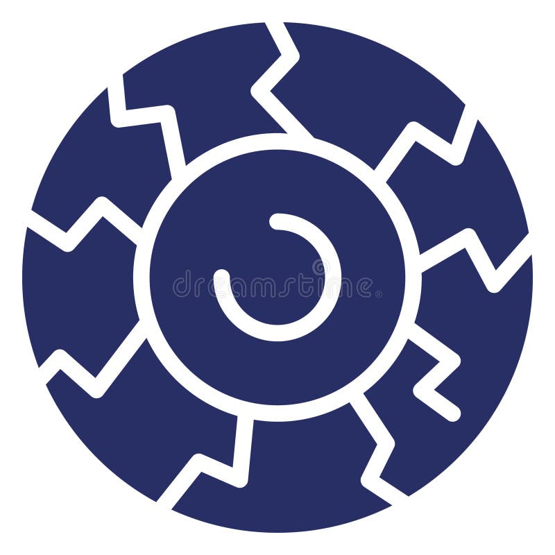 Pictograma vectorială izolată îngrozitoare care poate modifica sau edita cu ușurință stock illustration